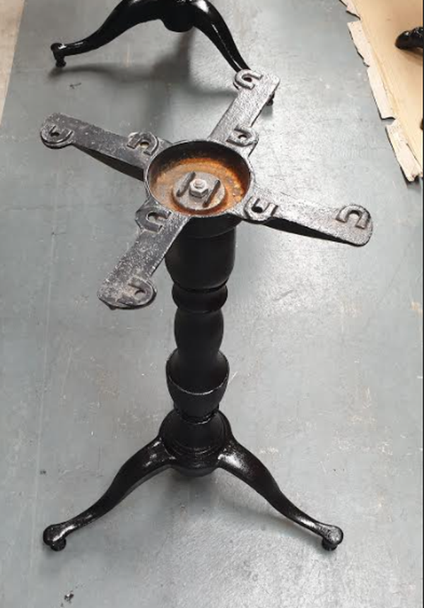 Used chic cast iron tables