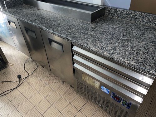 Used 3 Door Marble Pizza Prep Fridge Used 3 Door Marble Pizza Prep Fridge