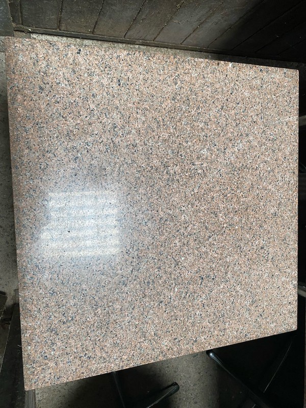 Square Corian Granite Tables with  Aluminium Legs