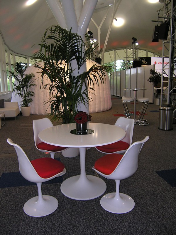 White Tulip Chairs and Tables
