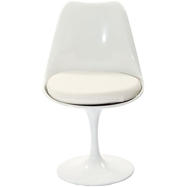 White Tulip Chair White Seat