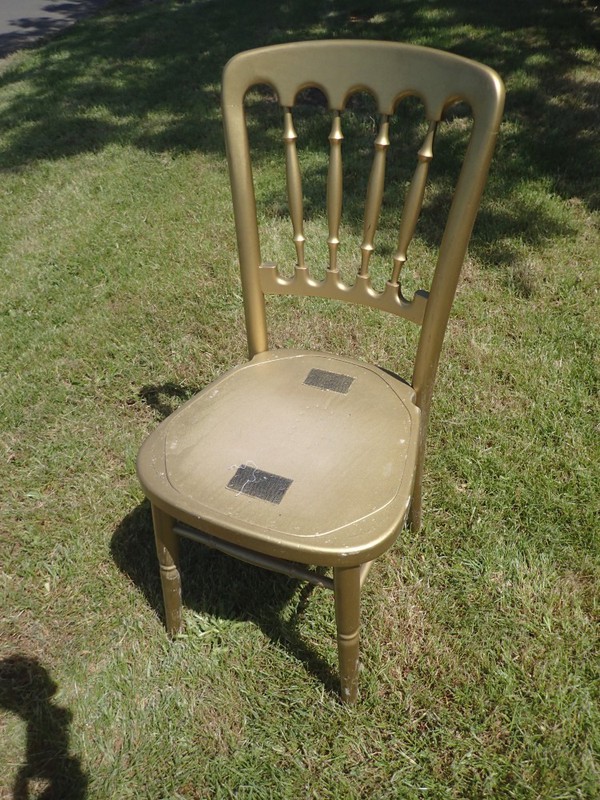 Gilt gold cheltenham chairs