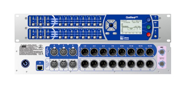 Galileo loudspeaker 616 inputs and outputs