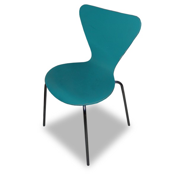 Secondhand teal chairs
