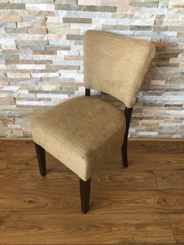 Ex Restaurant Chairs in Pale Green Upholstery For Sale