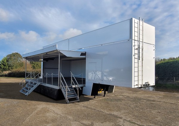 13.6m Mobile Stage Trailer with Slide Out for sale