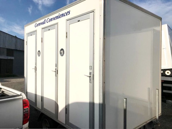 Three bay toilet trailer for sale