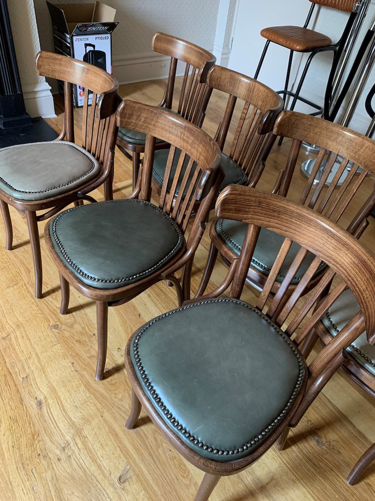 Secondhand Chairs and Tables Cafe or Bistro Chairs 15x Vintage
