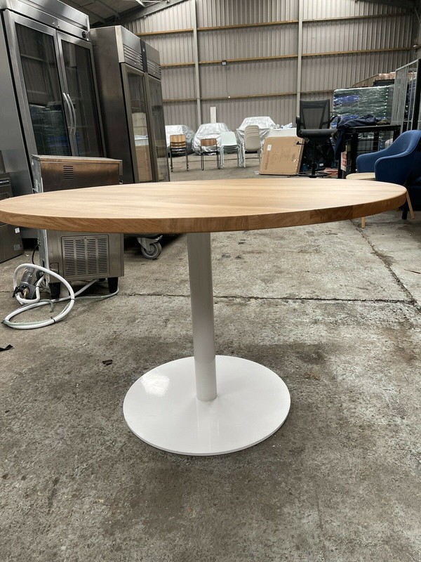 light wood round table