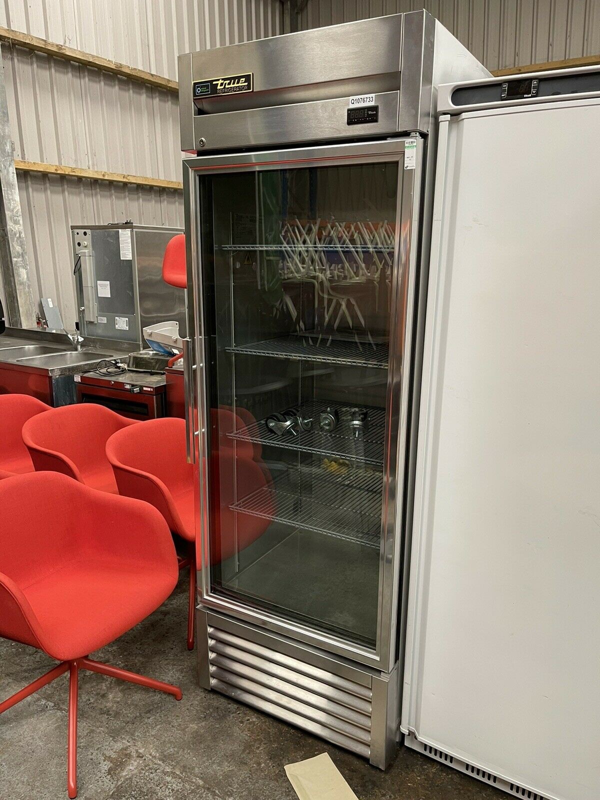 true glass door freezer