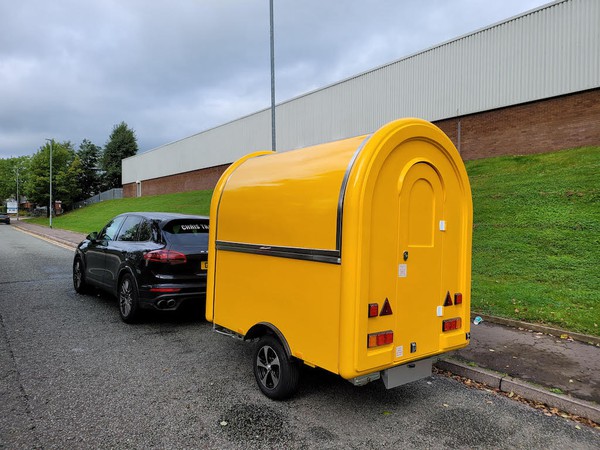 Canary Yellow Mobile Catering Trailer Pod