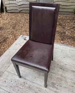 Secondhand Faux Leather Chairs For Sale
