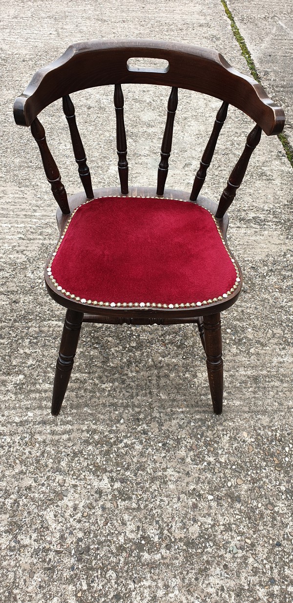 Used Dark Oak Captains Chairs For Sale