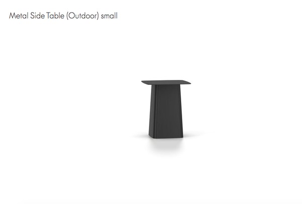 Selling Secondhand VITRA Black Metal Side Table Small