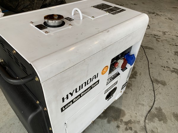 Selling Secondhand Hyundai DHY8000SELR-T Multi-Phase Diesel Generator 7.5kVA