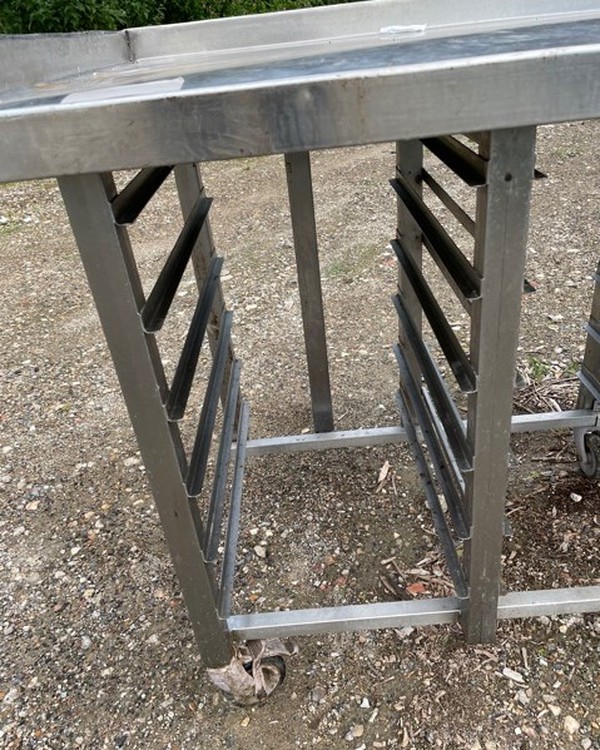 Stainless Steel Table with Space for 35 Full Gastro Trays