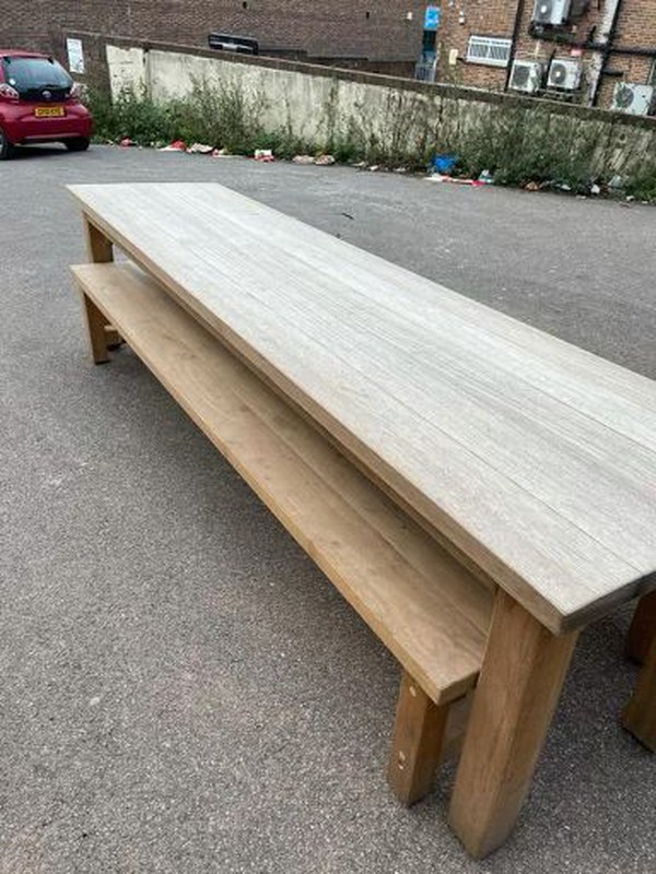 3m Table and benches for sale