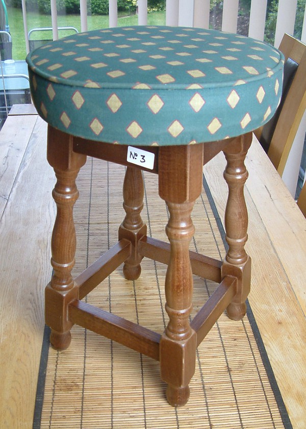 Upholstered Low Pub Stools