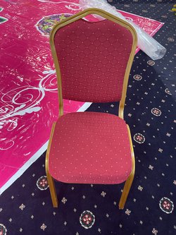 Red and Gilt / Gold Banqueting Chairs