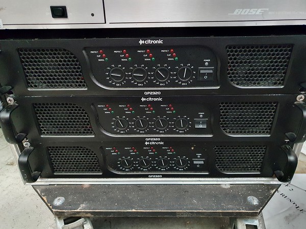 3 x Citronic 2300w Amplifiers