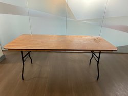 Secondhand Used 6 Foot Folding Trestle Tables For Sale