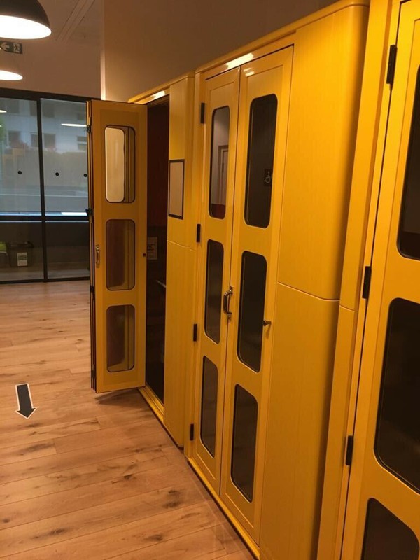 Yellow StudioBrick Office Sound Proof Silent Space Isolation Recording Pod Booth