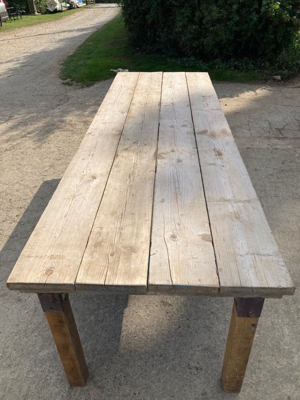 Scaffold plank table for sale