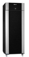 Black single door upright fridge K82
