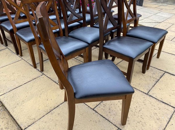 Crossed Back Dining Chairs for sale