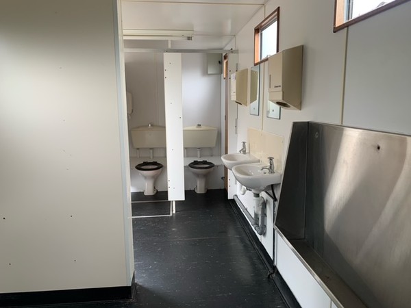 Large Urinal + 3 toilet cubicles