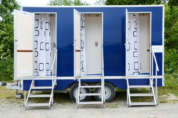 Four bay shower trailer for hire or Glamping
