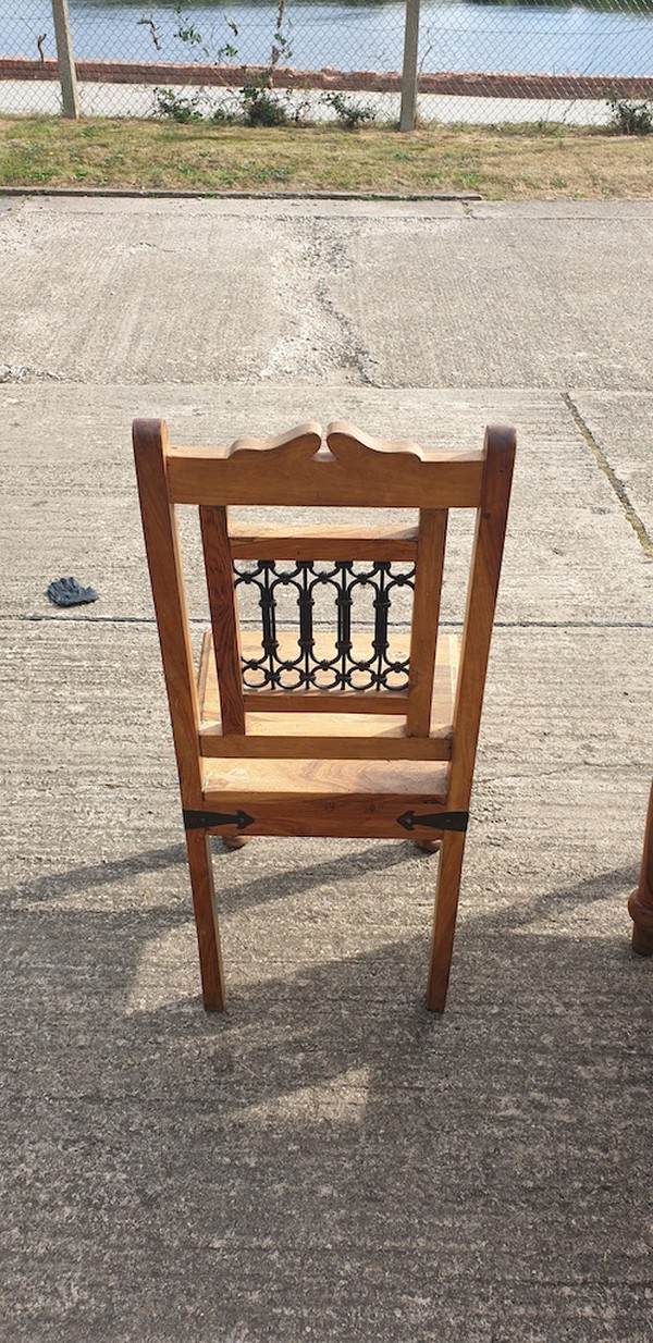 ornate hardwood chairs