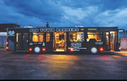Barber shop in a bus - for sale Barber shop in a bus - for sale
