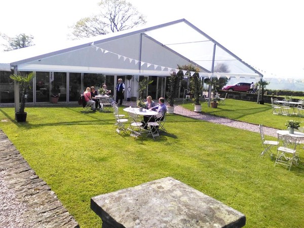 18m wide marquee x 25m with porch