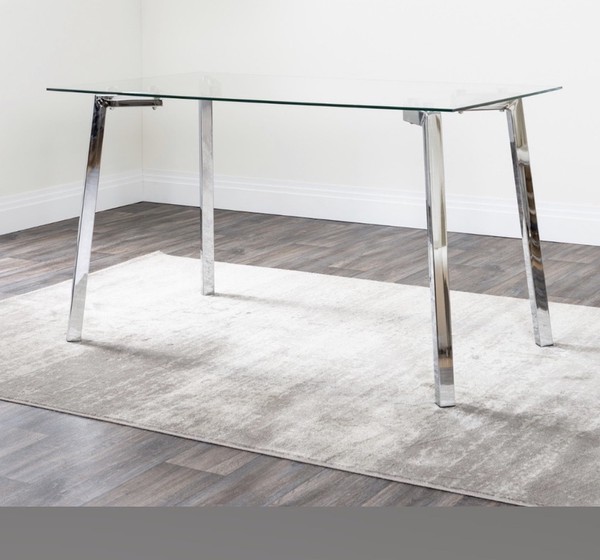 Glass and Chrome Leg Tables for sale