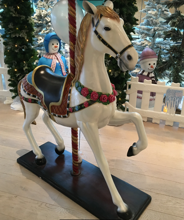 Christmas carousel horce