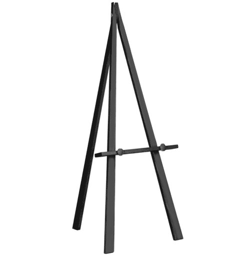 Black wooden easel Black wooden easel