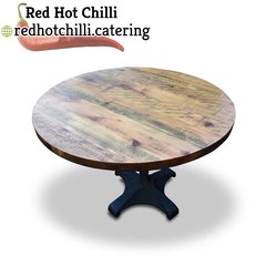 Rustic Solid Wood Round Table