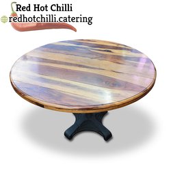 Rustic Solid Wood Round Table