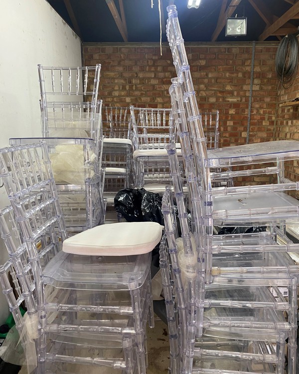 39x Secondhand Used Clear Ghost Chiavari Chair