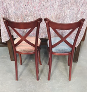 Secondhand cross backed chairs