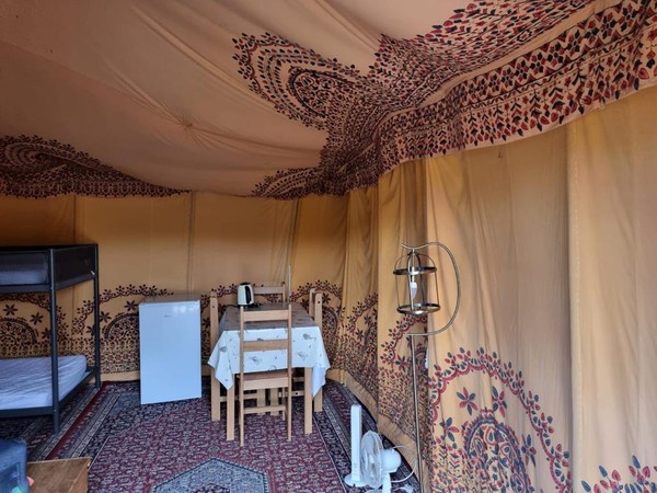 Moroccan Lined glamping tents