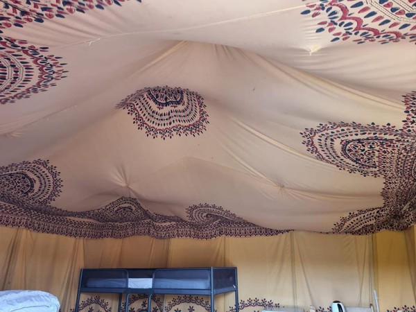 Moroccan style internal roof drapes