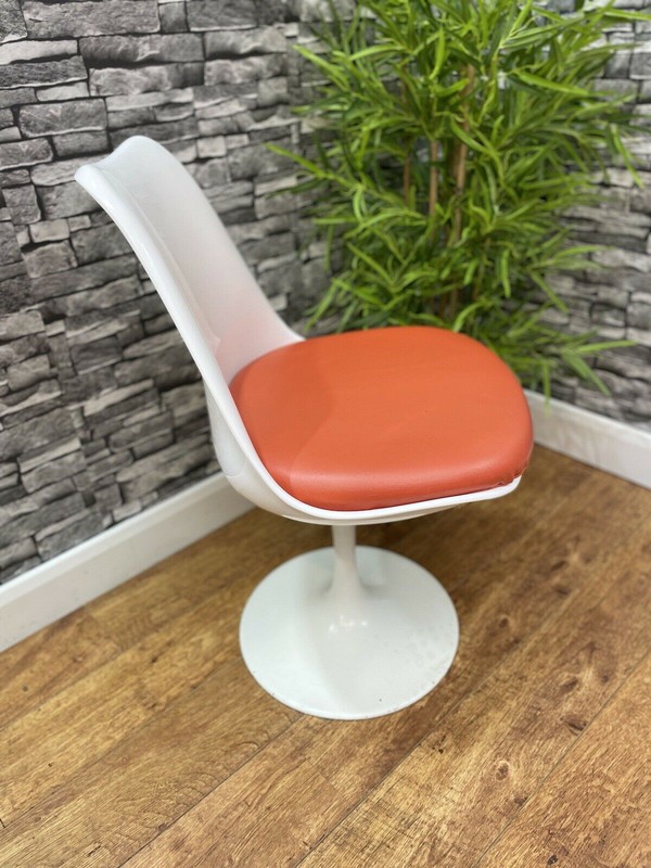 70's Style white swivel chairs