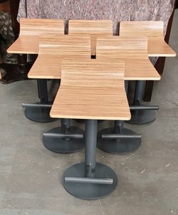 Zebrano laminated stools