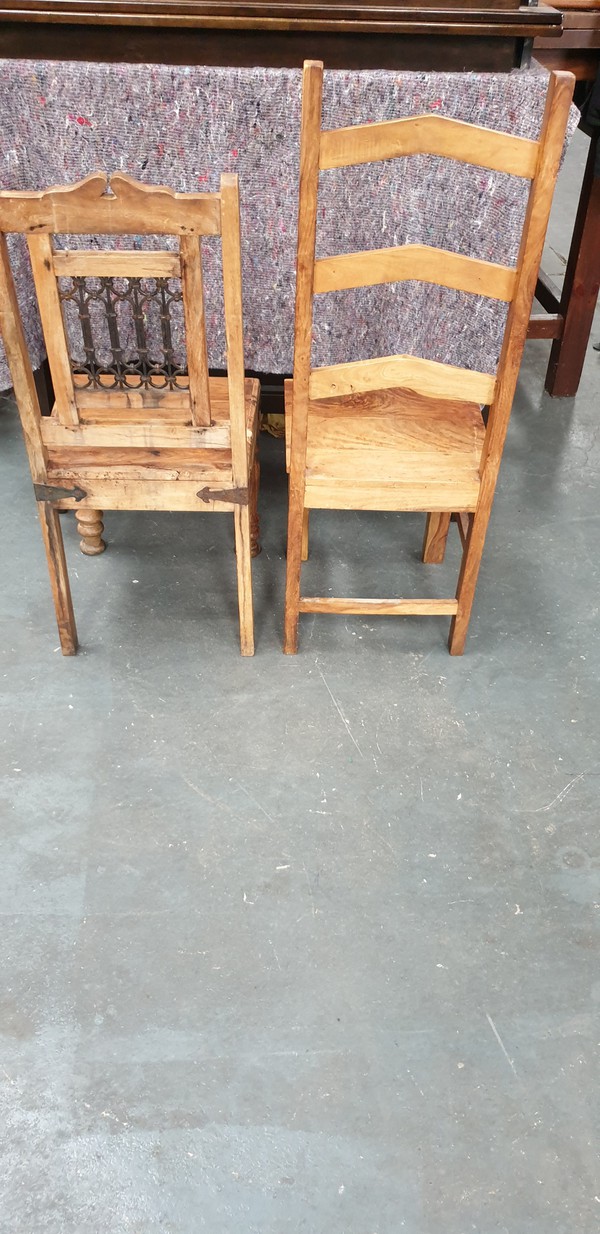 Hardwood cafe chairs
