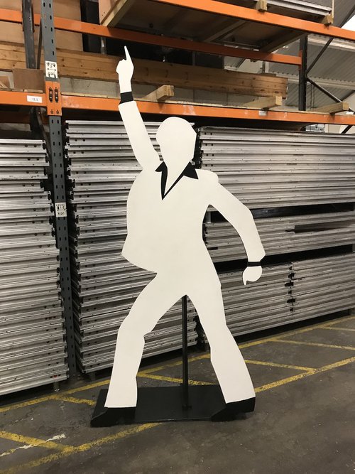 Freestanding John Travolta 'Staying Alive' Prop Freestanding John Travolta 'Staying Alive' Prop