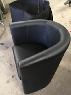 Curved Black Event Tub Chairs for sale