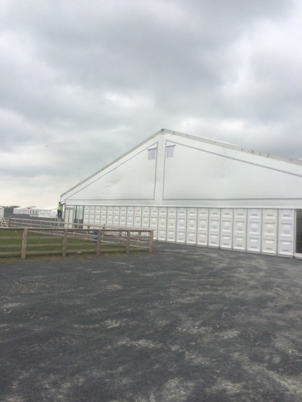 24m wide by 50m long framed marquee