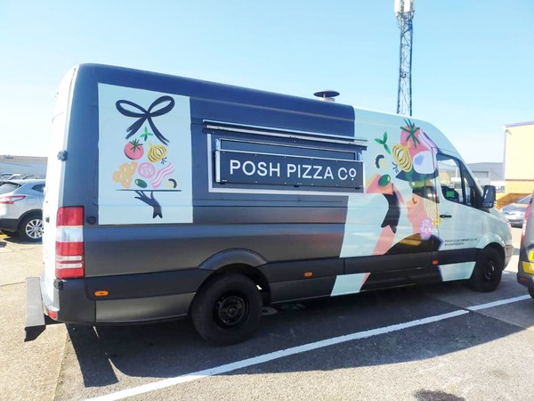 Mercedes Sprinter wood fired pizza van for sale